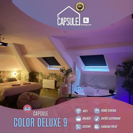 Capsule color deluxe I Balnéo I écran home cinéma I console de jeux Trith-Saint-Leger Exterior foto