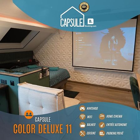 Capsule color deluxe I Balnéo I écran home cinéma I console de jeux Trith-Saint-Leger Exterior foto