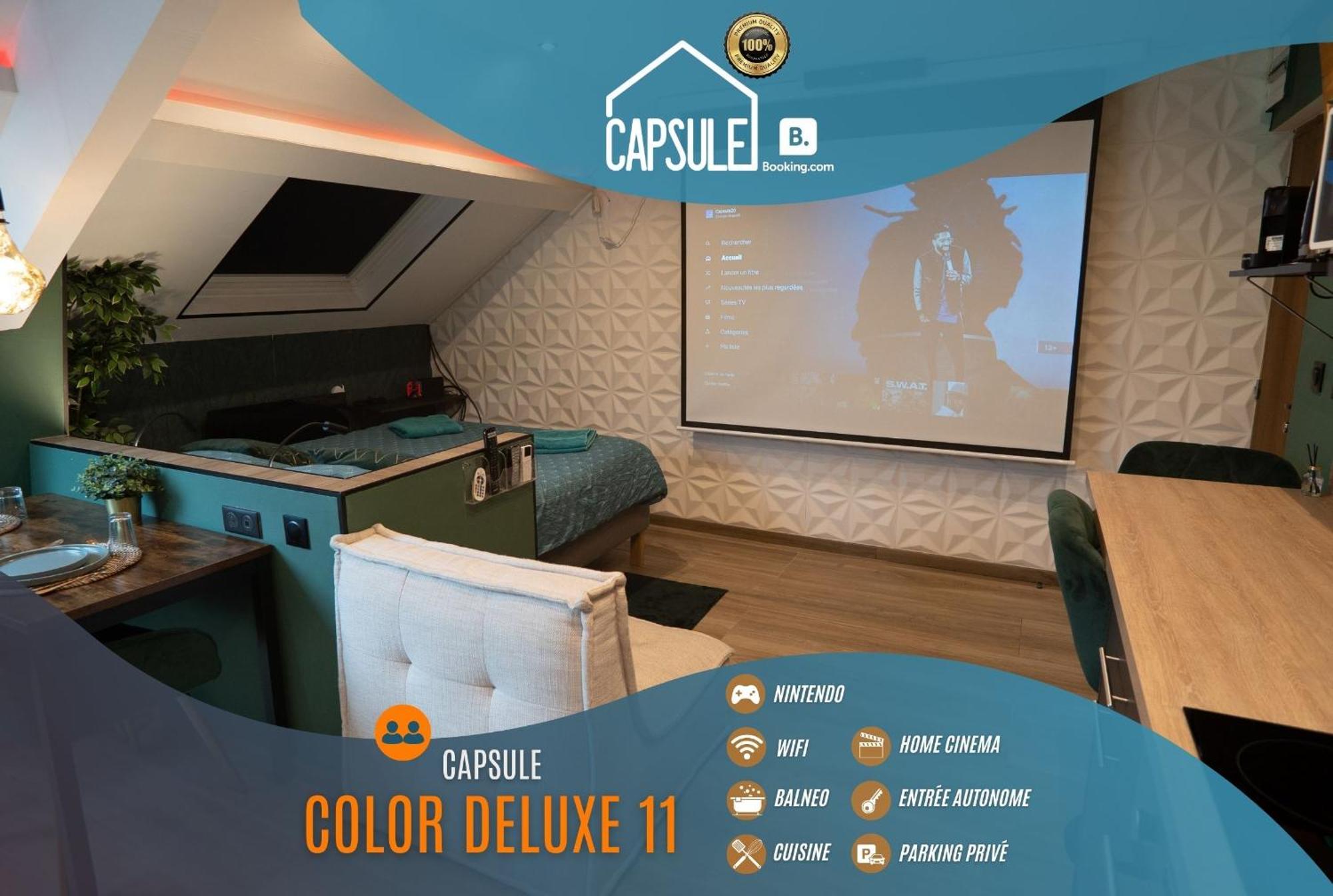Capsule color deluxe I Balnéo I écran home cinéma I console de jeux Trith-Saint-Leger Exterior foto